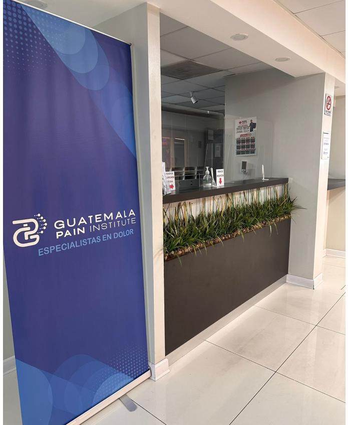 Recepcion de clinica medica Guatemala Pain Institute